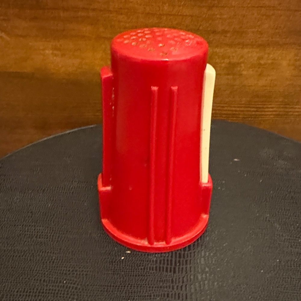 Vintage plastic salt and pepper shaker